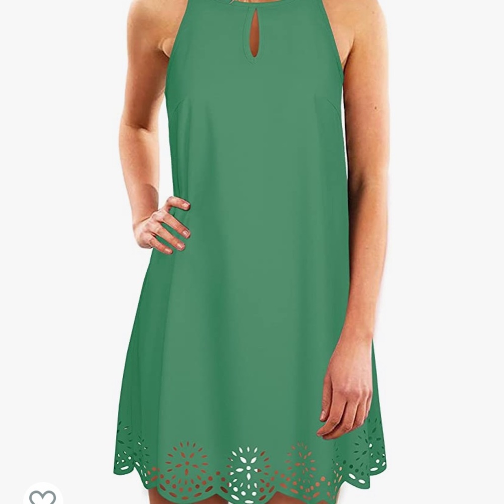 Green Key Hole Dress